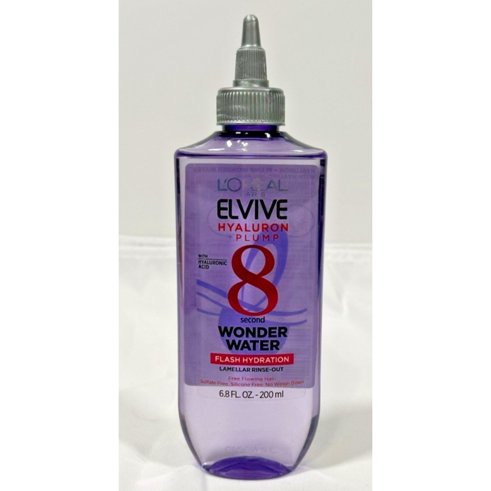 L'Oreal Elvive Hyaluron Plump 8 Second Wonder Water 6.8oz Purple Hydrating